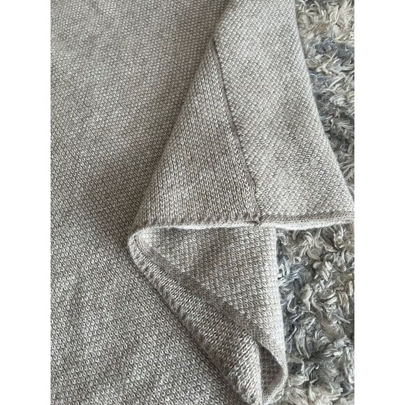 Fratelli Talli Beige Poncho Wool Alpaca Blend One Size Made In Italy Knit - Picture 3 of 4